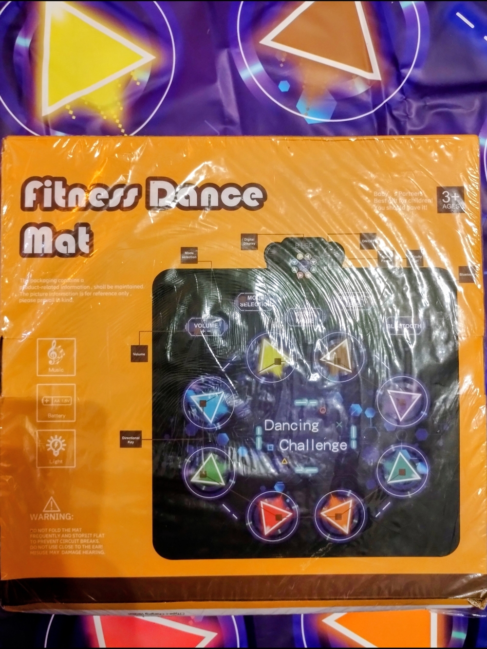 Light-Up 8 Arrow Dance Mat - Multicolor LED🌷🎉 - Picture 5 of 6